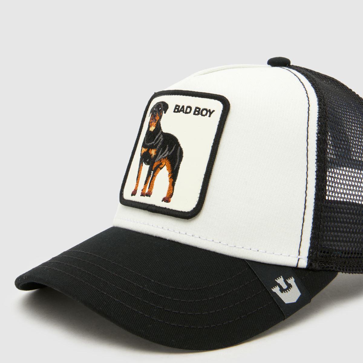 GOORIN BROS Bad Boy Trucker Cap in White & Black GOORIN BROS Bad Boy Trucker Cap 7
