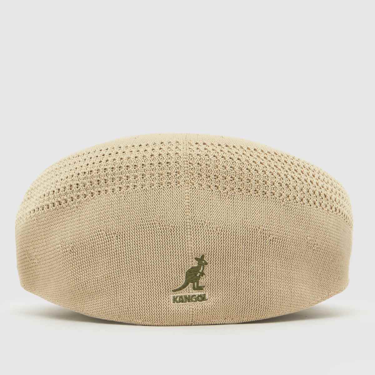 KANGOL Beige Tropic 504 Flat Cap, Size: Small