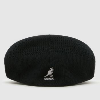 KANGOL Black Tropic 504 Flat Cap Caps and Hats