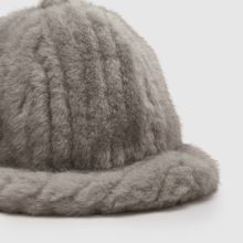 KANGOL Faux Fur Bucket Hat in Grey KANGOL Faux Fur Bucket Hat,4 of 4