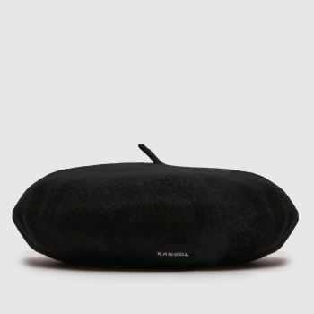 KANGOL Black Modelaine Beret Caps and Hats