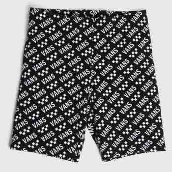 clothing vans black & white brand striper bike short clothing vans black & white brand striper bike short