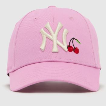 New Era Pink Multi Kids 9FORTY Yankees Cherry Cap Kids Hats