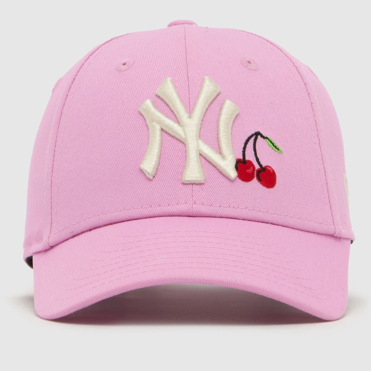 Image of New Era Pink Multi Kids 9FORTY Yankees Cherry Cap