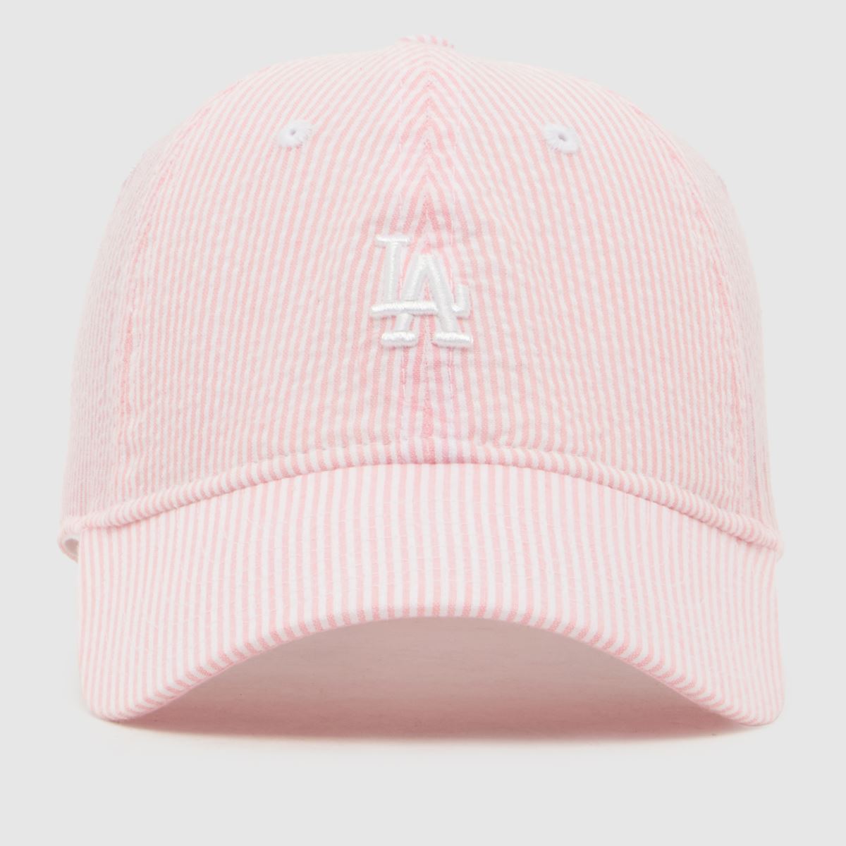 New Era Kids 9TWENTY Seersucker Cap in Pale Pink New Era Kids 9TWENTY Seersucker Cap