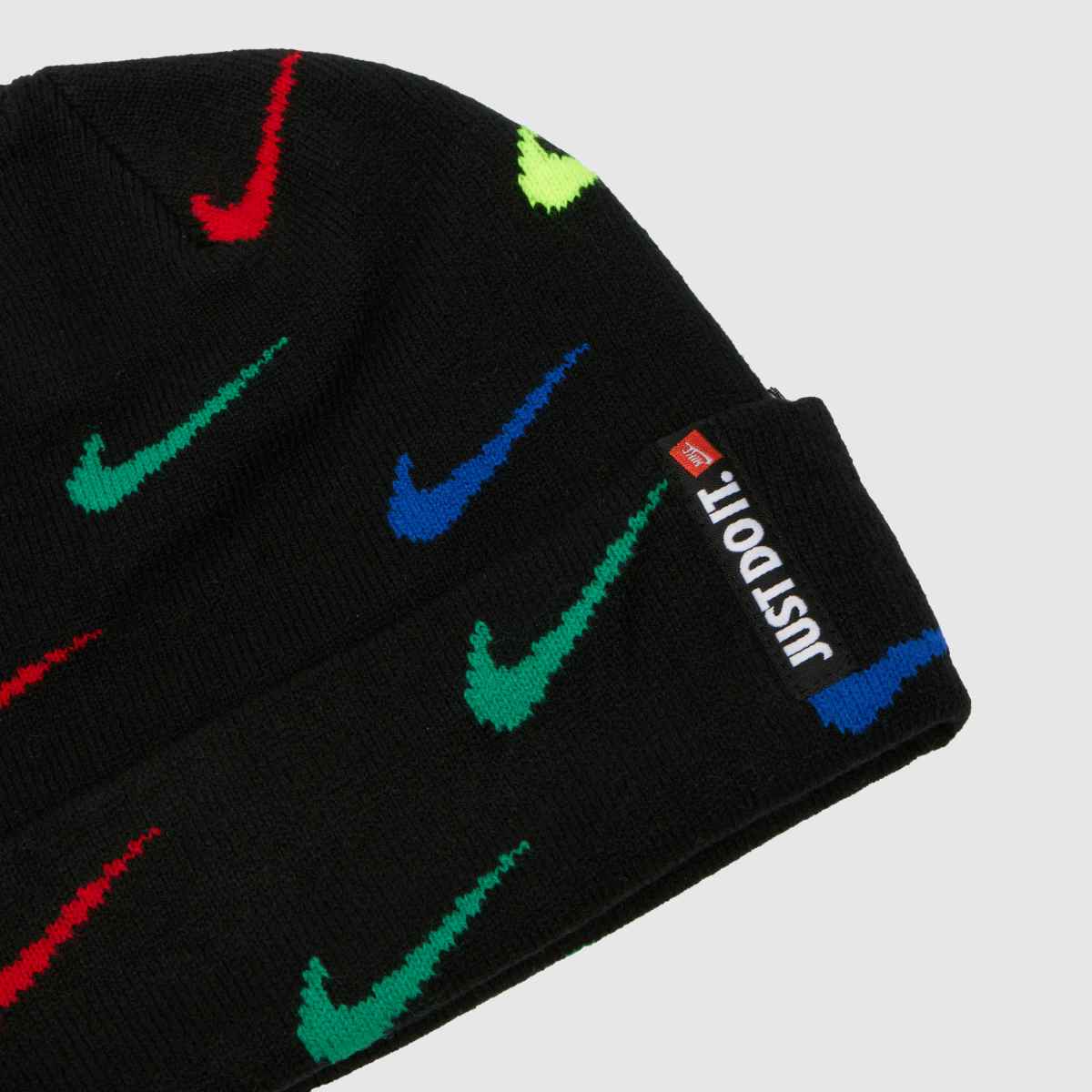 Nike Kids Swoosh Beanie Set in Black Multi Nike Kids Swoosh Beanie Set 1