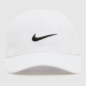 Nike White & Black Kids Swoosh Ball Cap Kids Hats