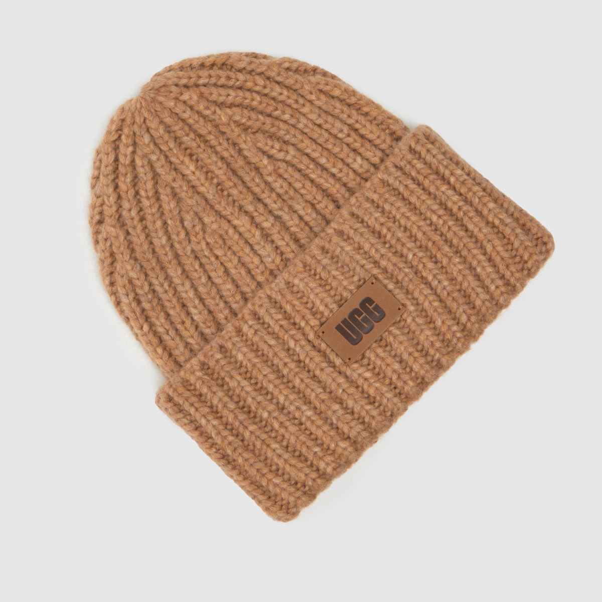 UGG Kids Chunky Rib Beanie in Tan UGG Kids Chunky Rib Beanie 1