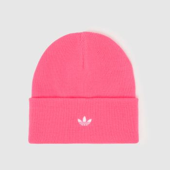 adidas Pale Pink Kids AdiColour Cuff Beanie Caps and Hats