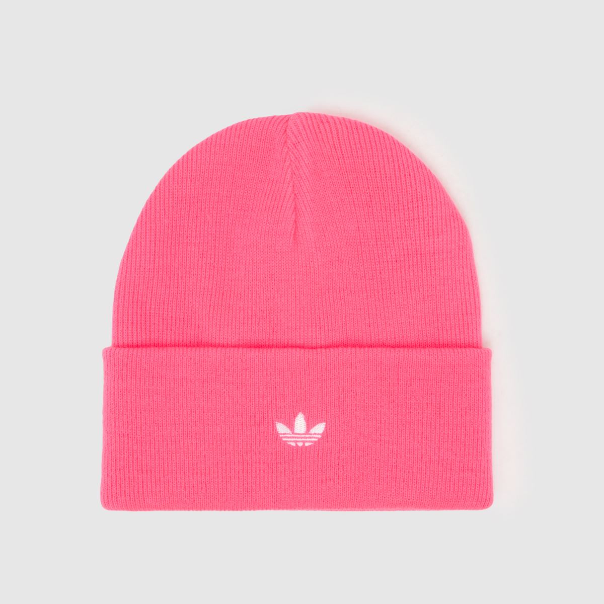 Image of adidas Kids Cuff Beanie in Pink, Logo Detail, Size: YOUTH