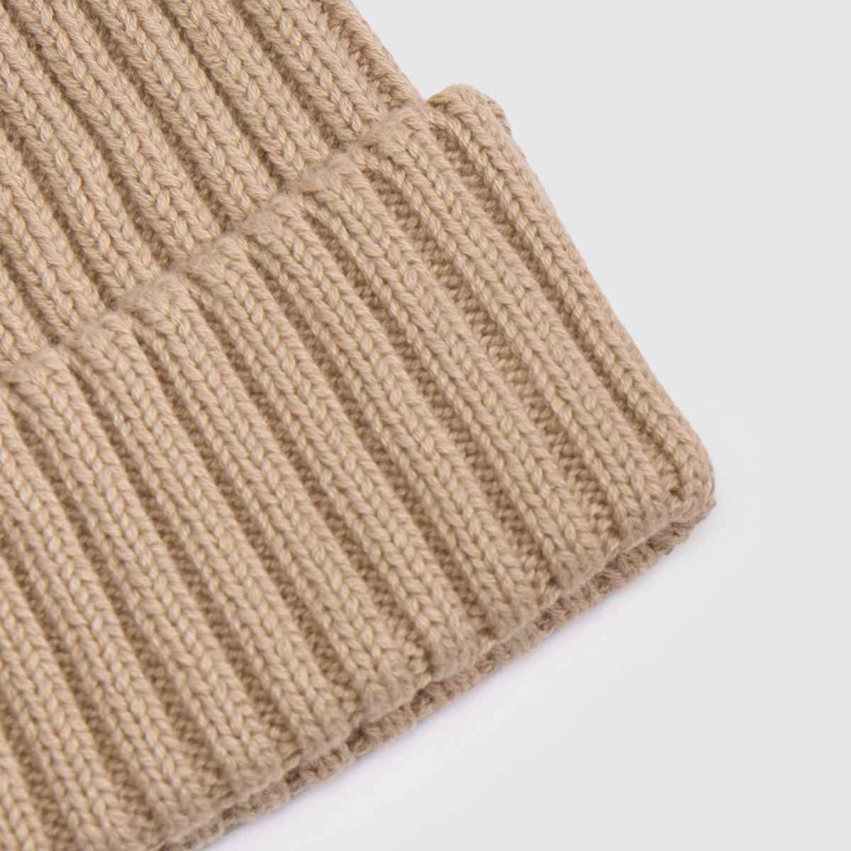 New Balance Small Logo Beanie in Stone New Balance Small Logo Beanie 1