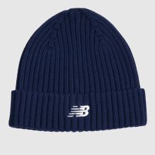 New Balance Small Logo Beanie in Navy New Balance Small Logo Beanie,1 of 4