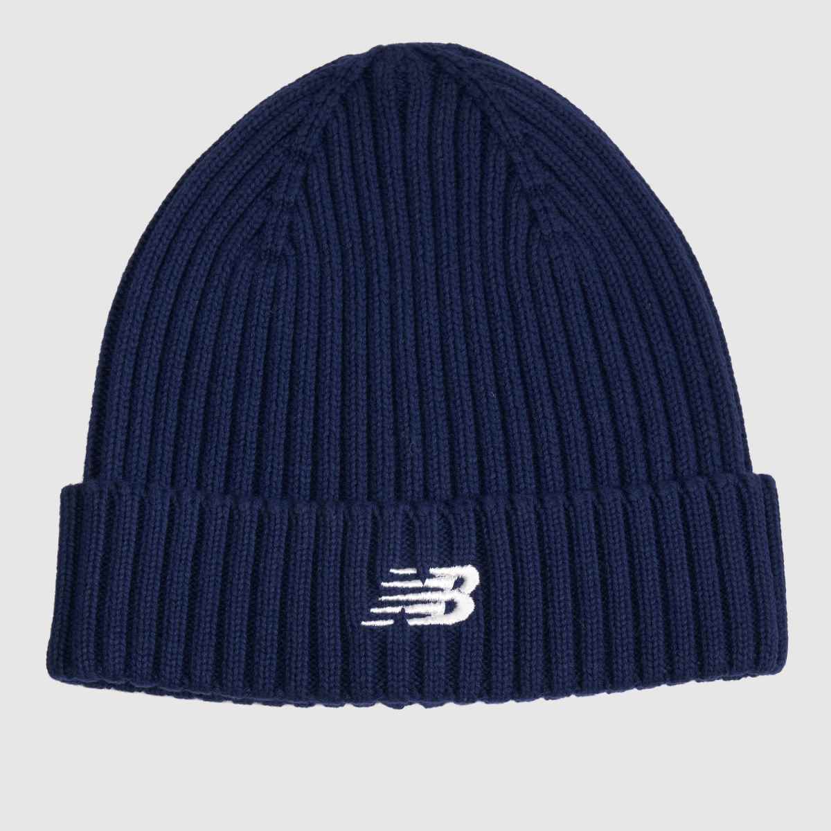 New Balance Small Logo Beanie in Navy New Balance Small Logo Beanie