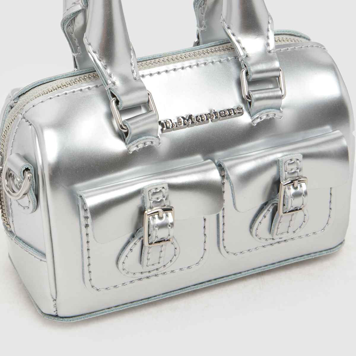 Dr Martens Mini Top Handle Bag in Silver Dr Martens Mini Top Handle Bag 1