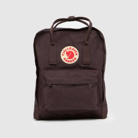Burgundy Fjallraven Kanken Backpack Bags schuh