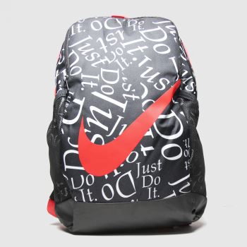 accessories Nike black & red kids brasilia backpack accessories Nike black & red kids brasilia backpack