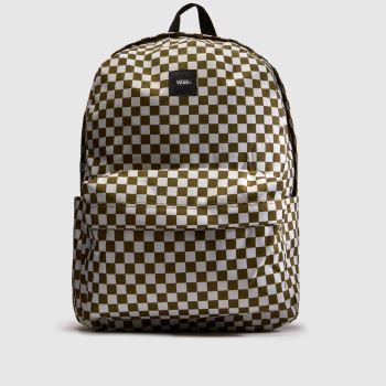 Vans Brown Multi Old Skool Check Backpack Bags