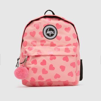 Hype Pink Pink Glitter Heart Backpack Bags