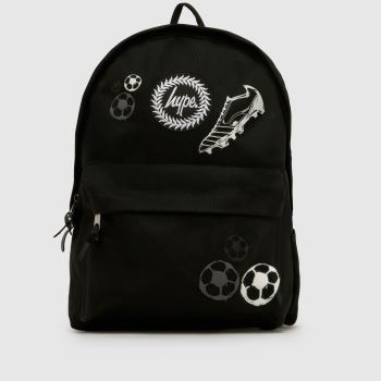 Hype Black & White Football Boot Backpack Bags