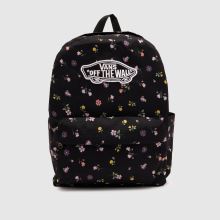 Vans Old Skool Floral Backpack in Black Multi Vans Old Skool Floral Backpack,1 of 4