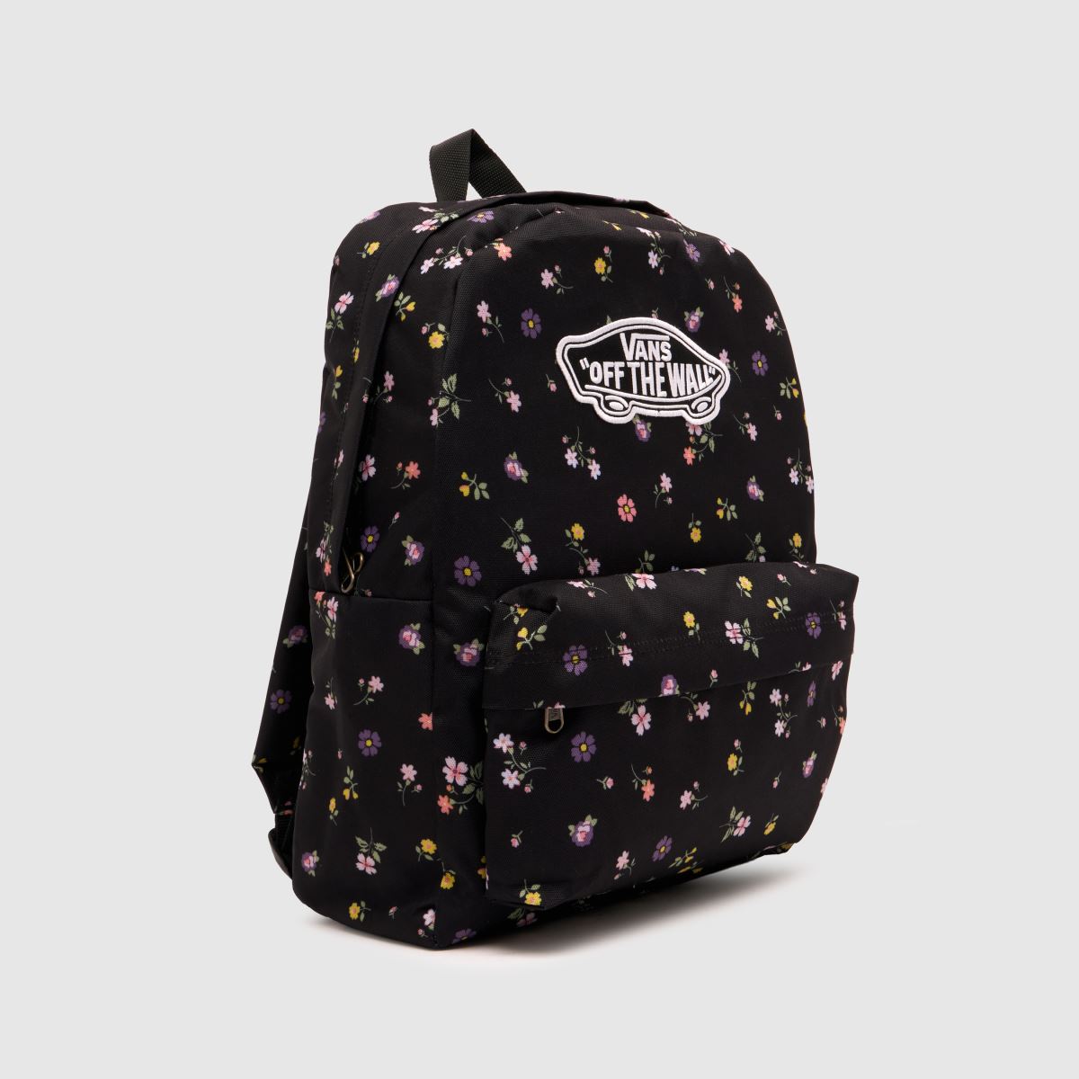 Vans Old Skool Floral Backpack in Black Multi Vans Old Skool Floral Backpack 1
