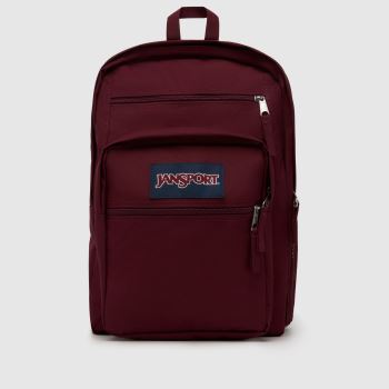 JANSPORT Burgundy Big Student Backpack Bags