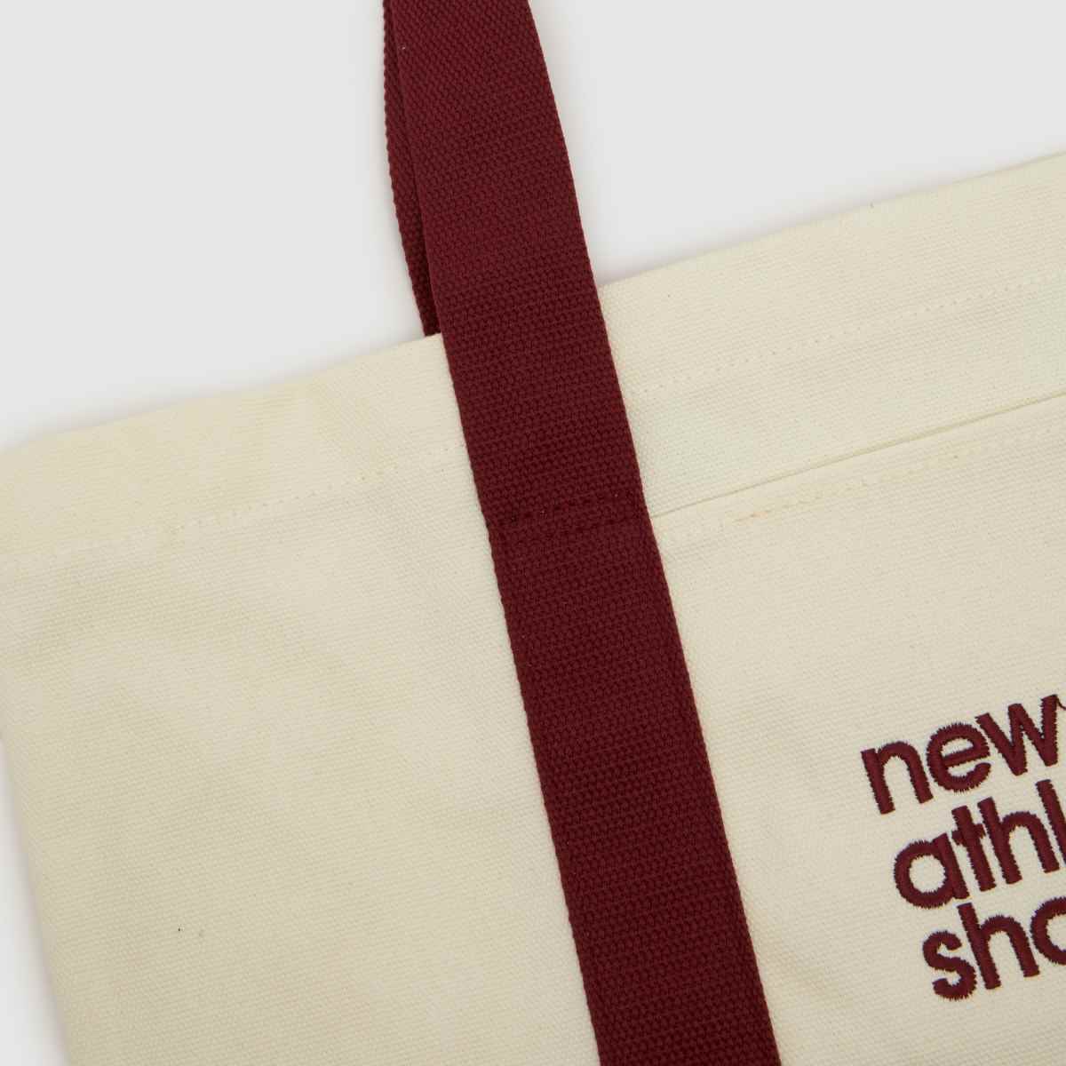 New Balance Classic Tote Bag in White & Burgundy New Balance Classic Tote Bag 1