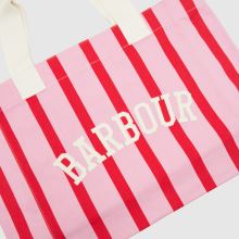 Barbour Emily Stripe Tote Bag in Pink Multi Barbour Emily Stripe Tote Bag,2 of 4
