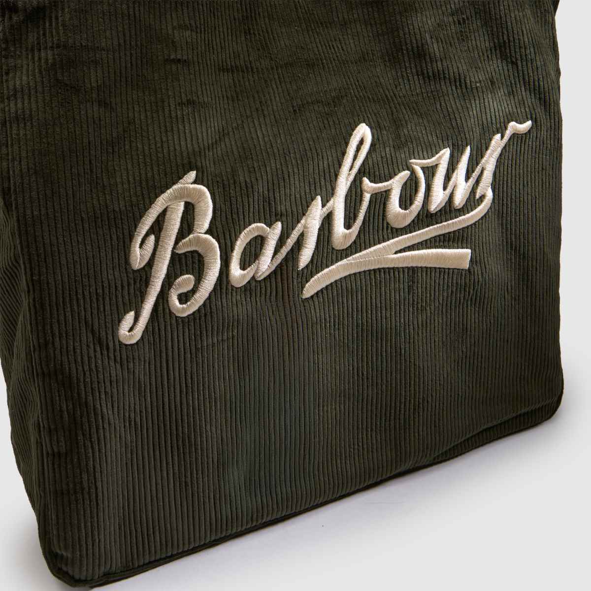 Barbour Carrick Cord Tote in Khaki Barbour Carrick Cord Tote 4