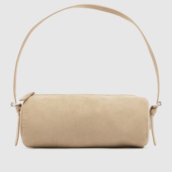 schuh Taupe Jaden Round Shoulder Bag Taschen