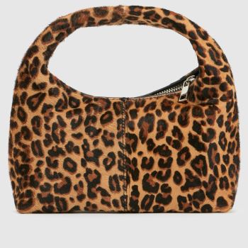 schuh Print Jazmin Leather Leopard Bag Bags