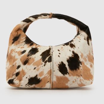 schuh Print Jazmin Cow Print Leather Bag Bags