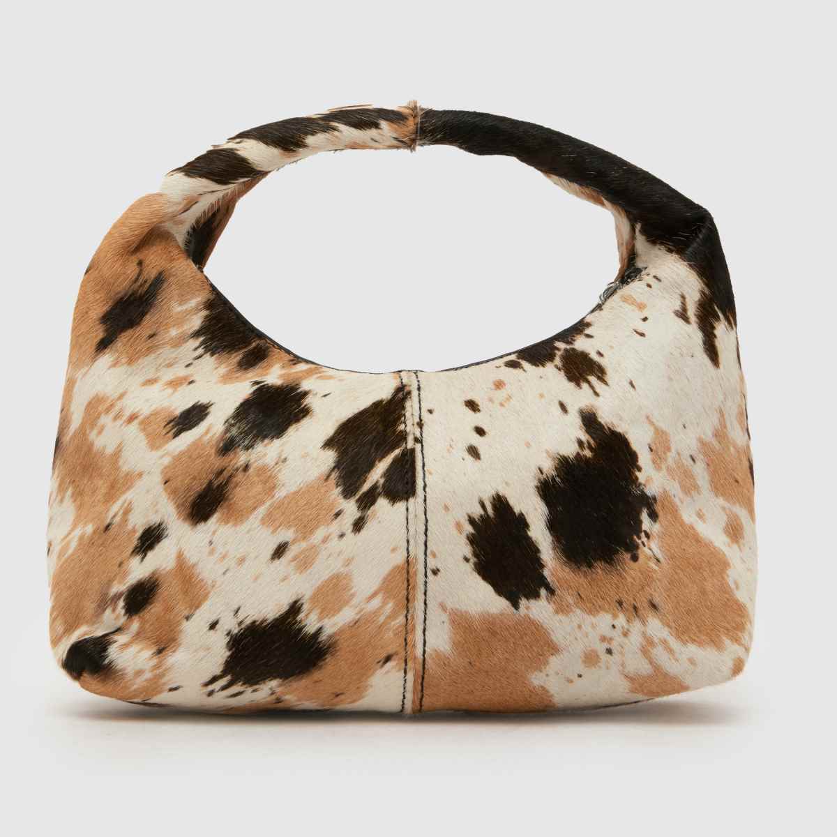 schuh Jazmin Cow Print Leather Bag in Print schuh Jazmin Cow Print Leather Bag