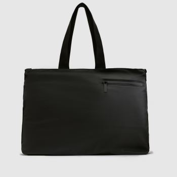 RAINS Black Dash Messenger Tote Bag Bags