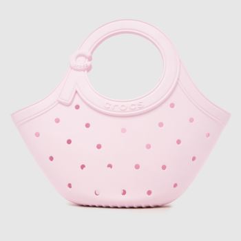 Crocs Pale Pink Medium Buckle EVA Tote Bags