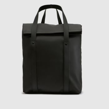 RAINS Black 2 Way Tote Backpack W3 Bags