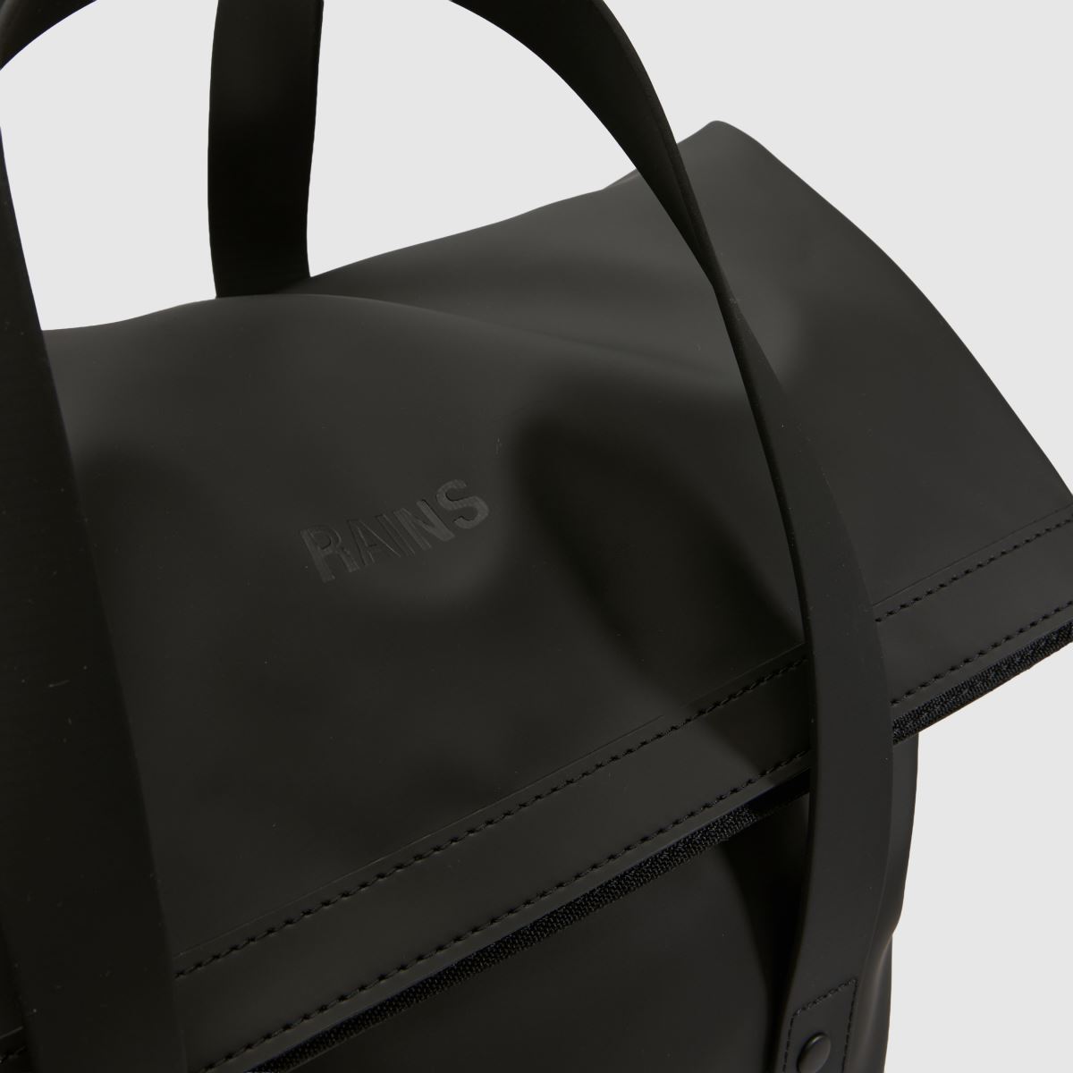RAINS 2 Way Tote Backpack W3 in Black RAINS 2 Way Tote Backpack W3 4