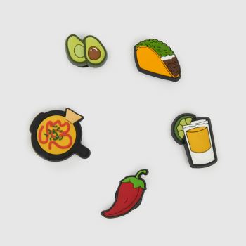 Crocs Multi Jibbitz Mexican Food 5 Pack Shoe Accessories
