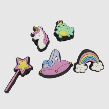 Crocs Multi Jibbitz Girls Rule 5 Pack Shoe Accessories