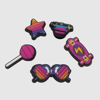 Crocs Multi Jibbitz 90s Baby 5 Pack Shoe Accessories