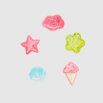 Crocs Multi Jibbitz Squish Glitter Icons Shoe Accessories
