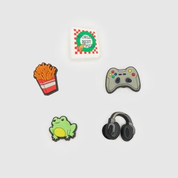 Crocs Multi Jibbitz Gone Gamin 5 Pack Shoe Accessories