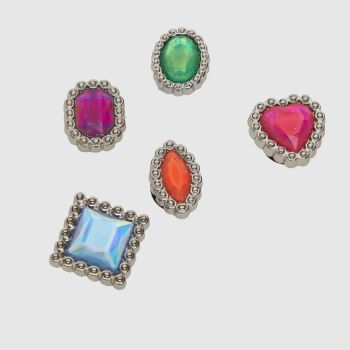 Crocs Multi Jibbitz Gorgeous Girls 5 Pack Shoe Accessories
