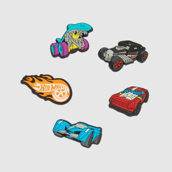 Crocs Multi Jibbitz Hot Wheels 5 Pack Shoe Accessories