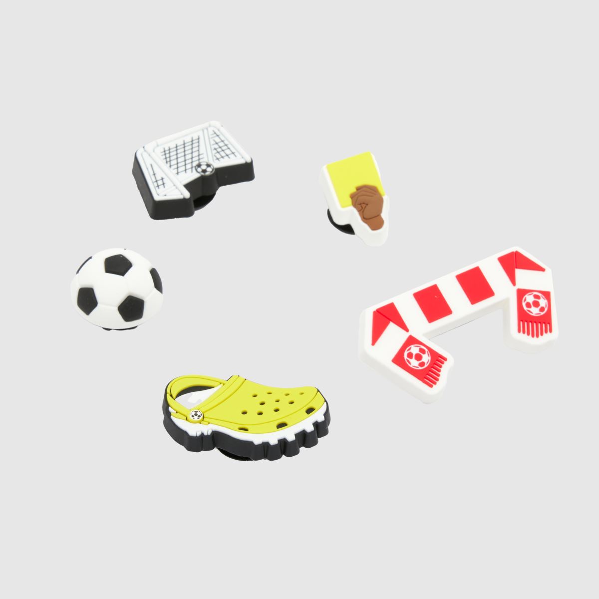 Crocs Jibbitz Football Team 5 Pack in Multi Crocs Jibbitz Football Team 5 Pack 1