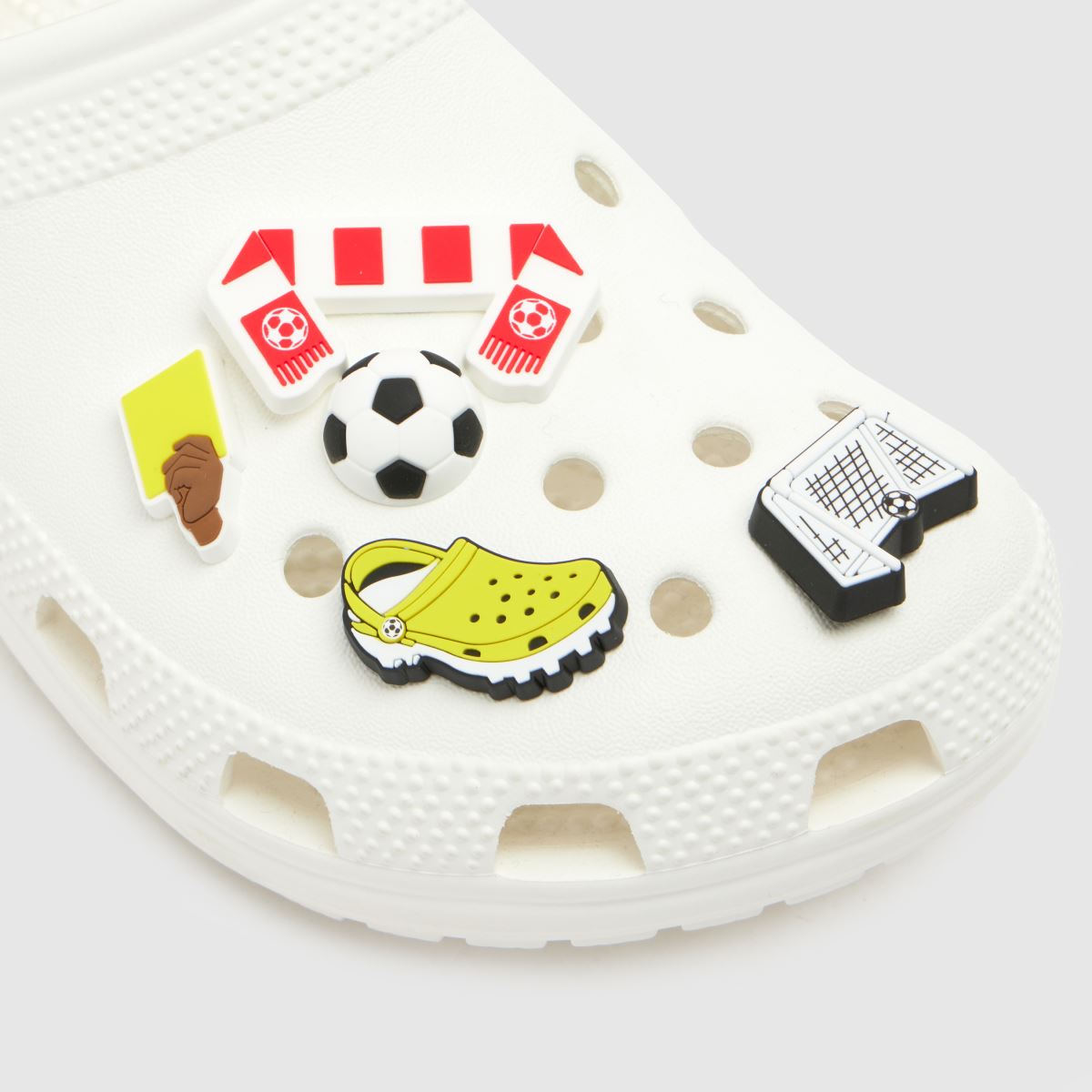 Crocs Jibbitz Football Team 5 Pack in Multi Crocs Jibbitz Football Team 5 Pack 7