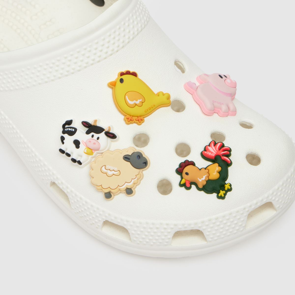 Multi Crocs Jibbitz Farm Friend Animal 5PK Shoe Accessories schuh