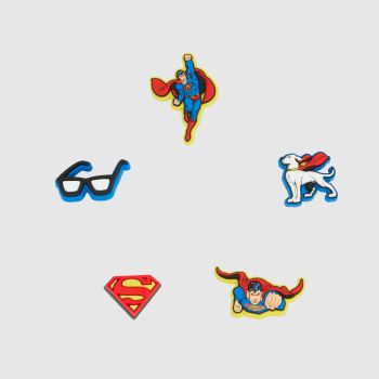 Crocs Multi Jibbitz Superman 5 Pack Shoe Accessories