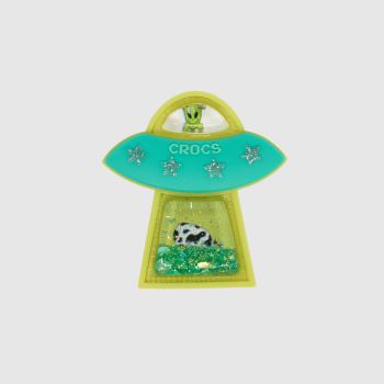 Crocs Green Jibbitz Alien With Cow Beam Shoe Accessories