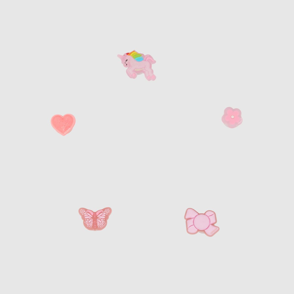 Image of Crocs Jibbitz Tiny Girl Favorite 5 Pack in Pink